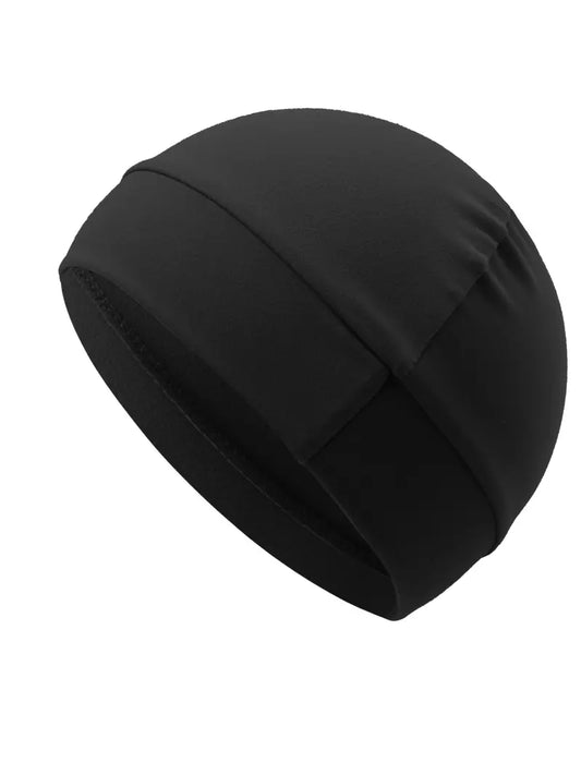 Simple Style Plain Color Skull Beanie for Men & Women, Casual Sporty Breathable Beanie Hat for Outdoor Sports for Men & Women, Fitted Hats
