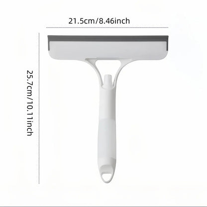 3 in 1 Window Cleaning Scraper, Squeegee and Scrubber with Spray, Multifunctional Household Cleaning Tool, Car Windshield Cleaner,Lightweight Silicone Microfiber Wipe